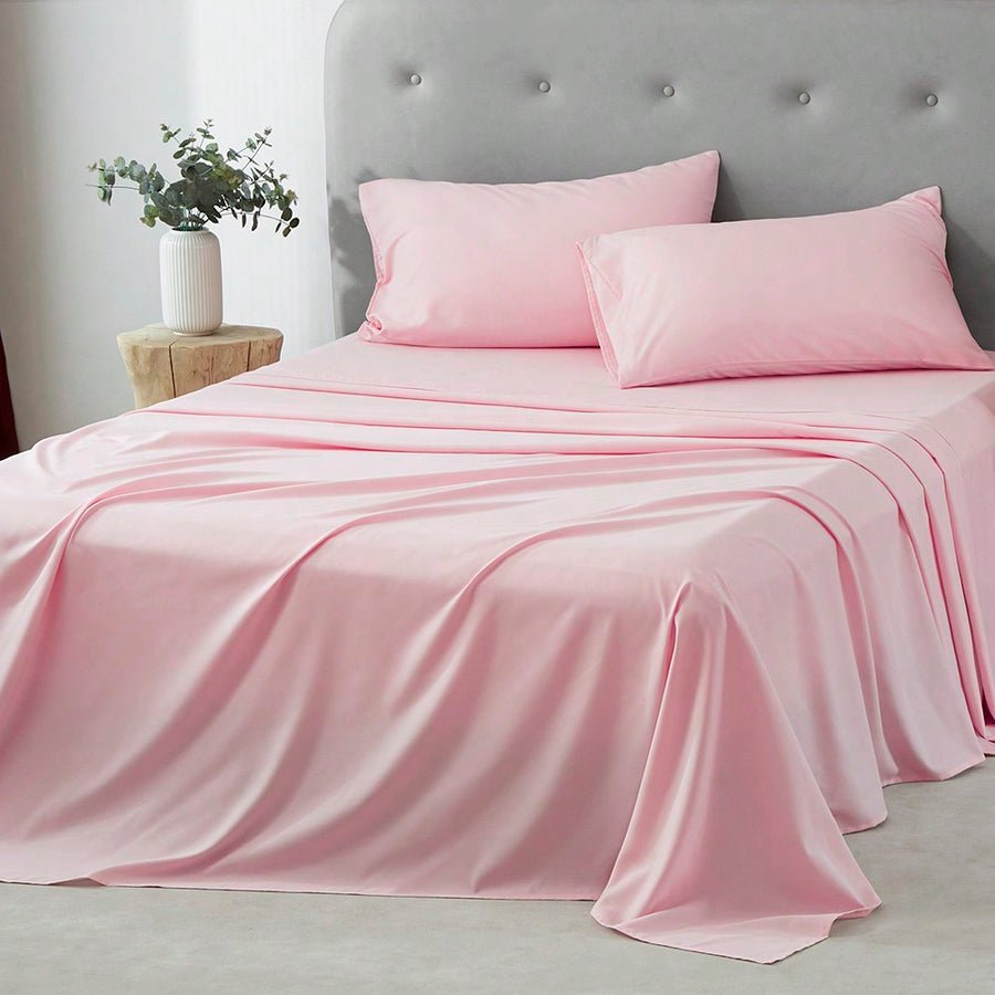3/4 Piece Home Bed Sheet Set, Soft, Comfortable And Breathable Bedding Set, Hotel Luxury Home Summer Bedding Sheets Twin, 1 Or 2 Pillowcases, 1 Flat Sheet And 1 Fitted Sheet,Room Decor, Ideal Gift.